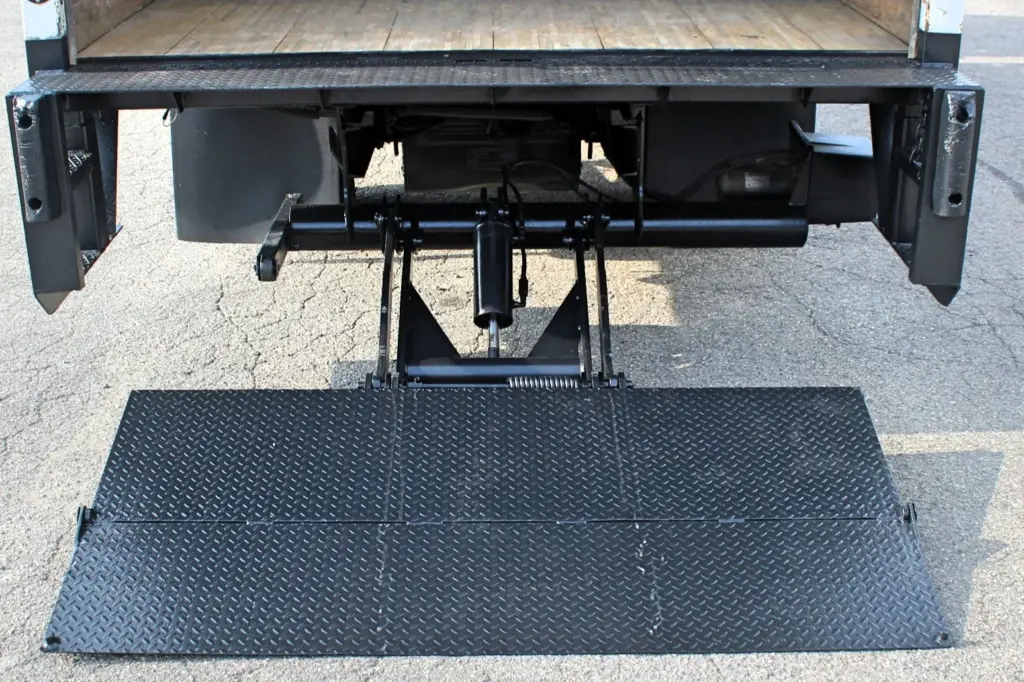 2019 Isuzu NPR HD rear liftgate lowered view