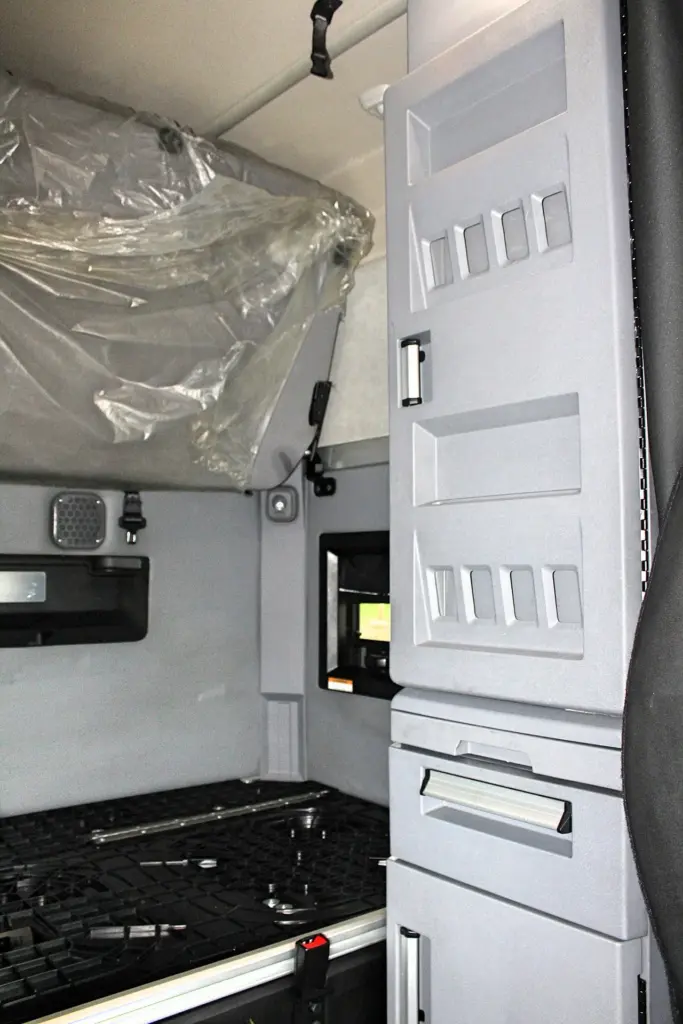 2023 Mack Anthem – sleeper bunk and interior storage cabinets