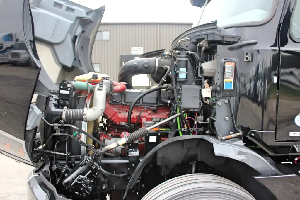2023 Mack Anthem – diesel engine bay and under-hood components