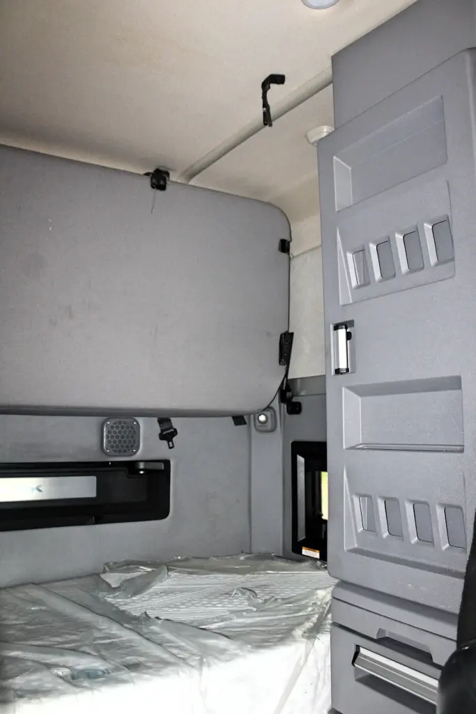 2023 Mack Anthem - sleeper interior wall and storage compartments