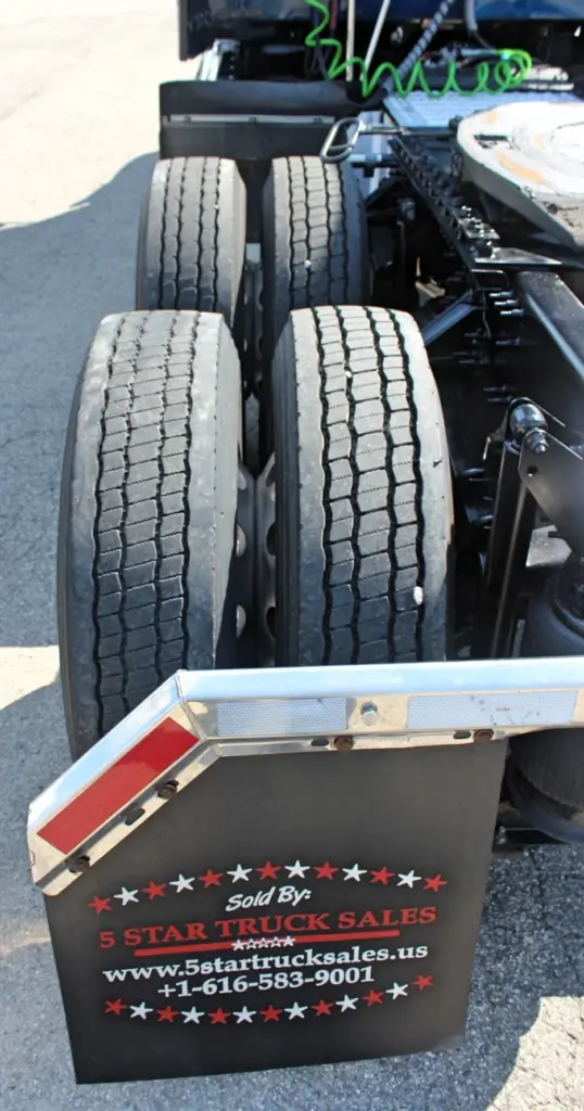 2023 Mack Anthem - rear drive tires close-up