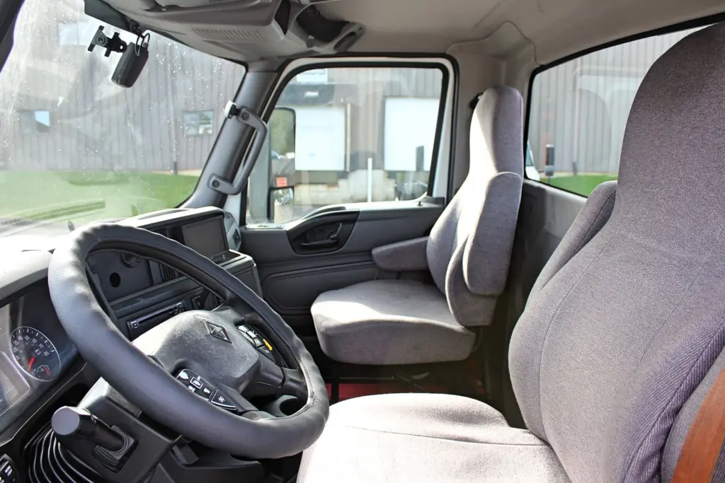 2020 International RH613 day cab interior with driver and passenger seats