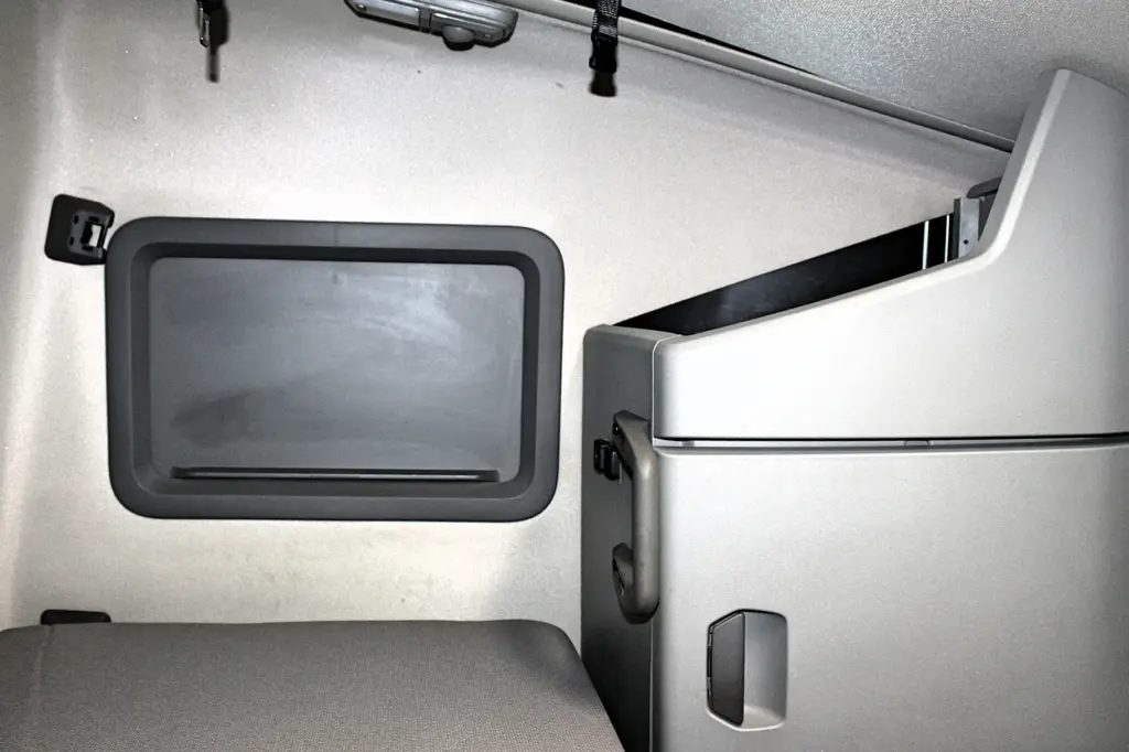 2022 Volvo VNL 760 – upper bunk and sleeper storage cabinet interior