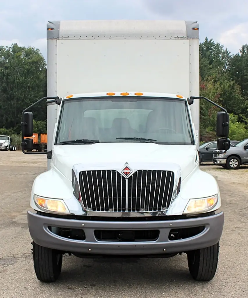 2019 International MV607 box truck - front exterior view