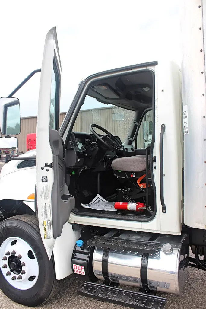 2019 International MV607 - open driver door and cab interior