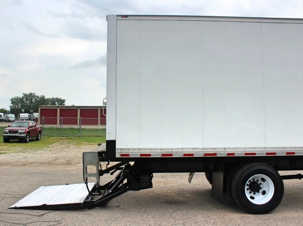 2019 International MV607 box truck - side profile of cargo box