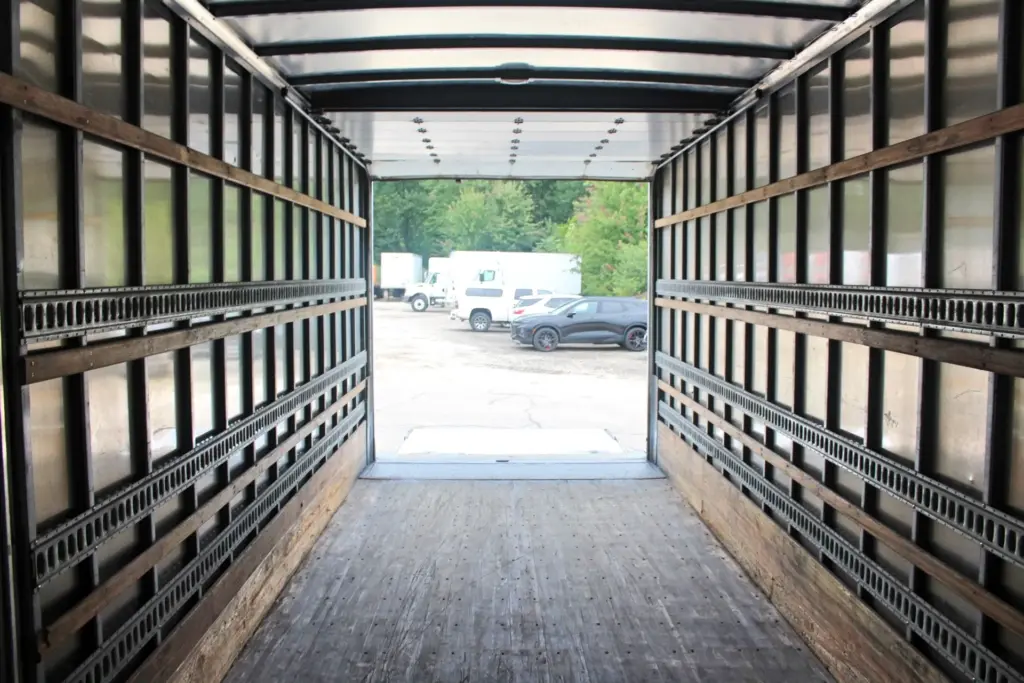 2019 International MV607 - cargo box interior looking out the rear opening