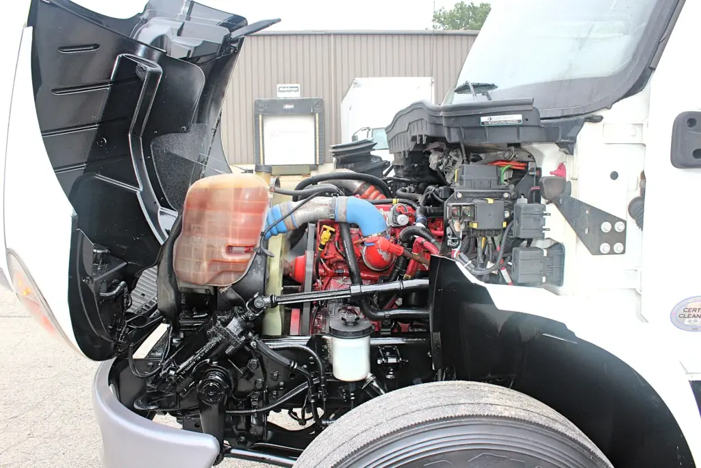 2019 International MV607 - engine compartment with hood open