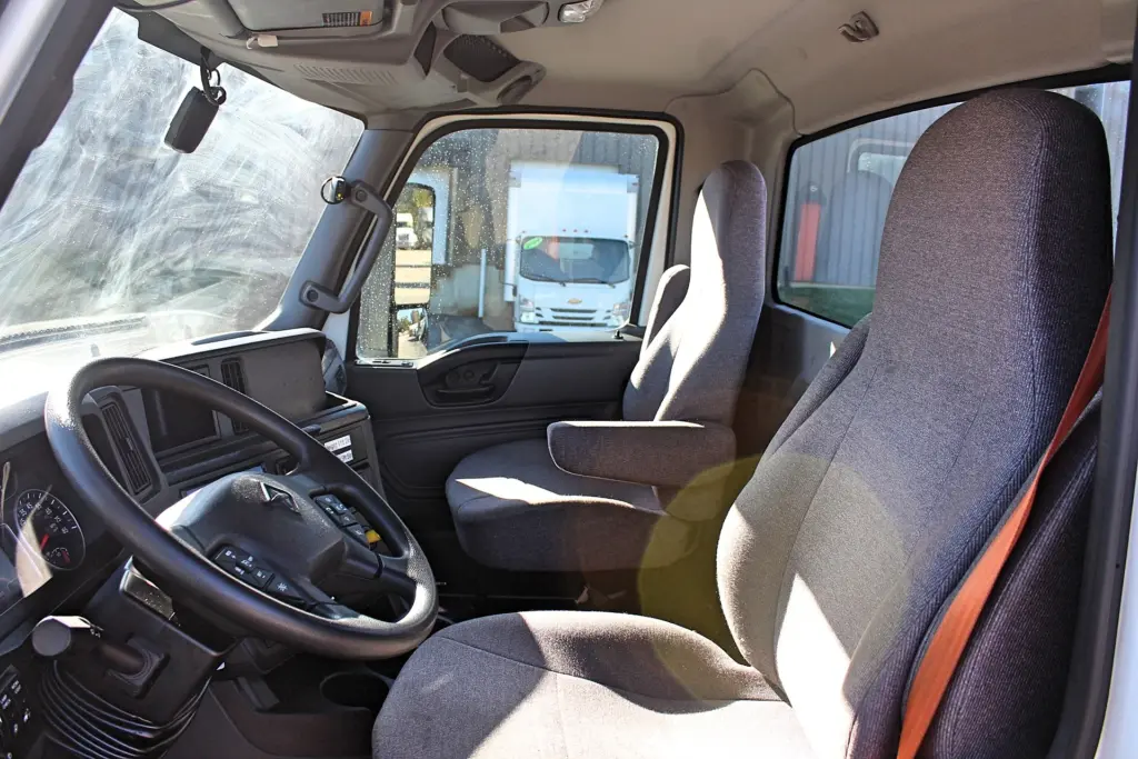 2020 International RH613 day cab – open driver door, cab entry and interior view