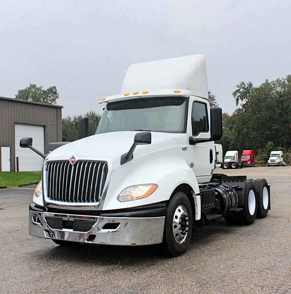 2019 International LT625 – front driver-side three-quarter exterior view.